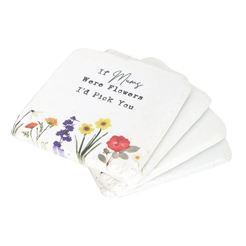 Set of 24 Wildflower Coasters N/A