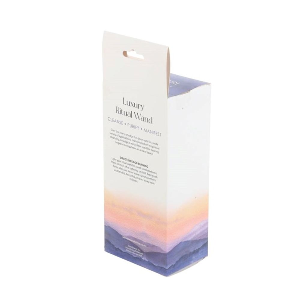 6in Ritual Wand Smudge Stick with Rosemary, Sage and Aventurine N/A