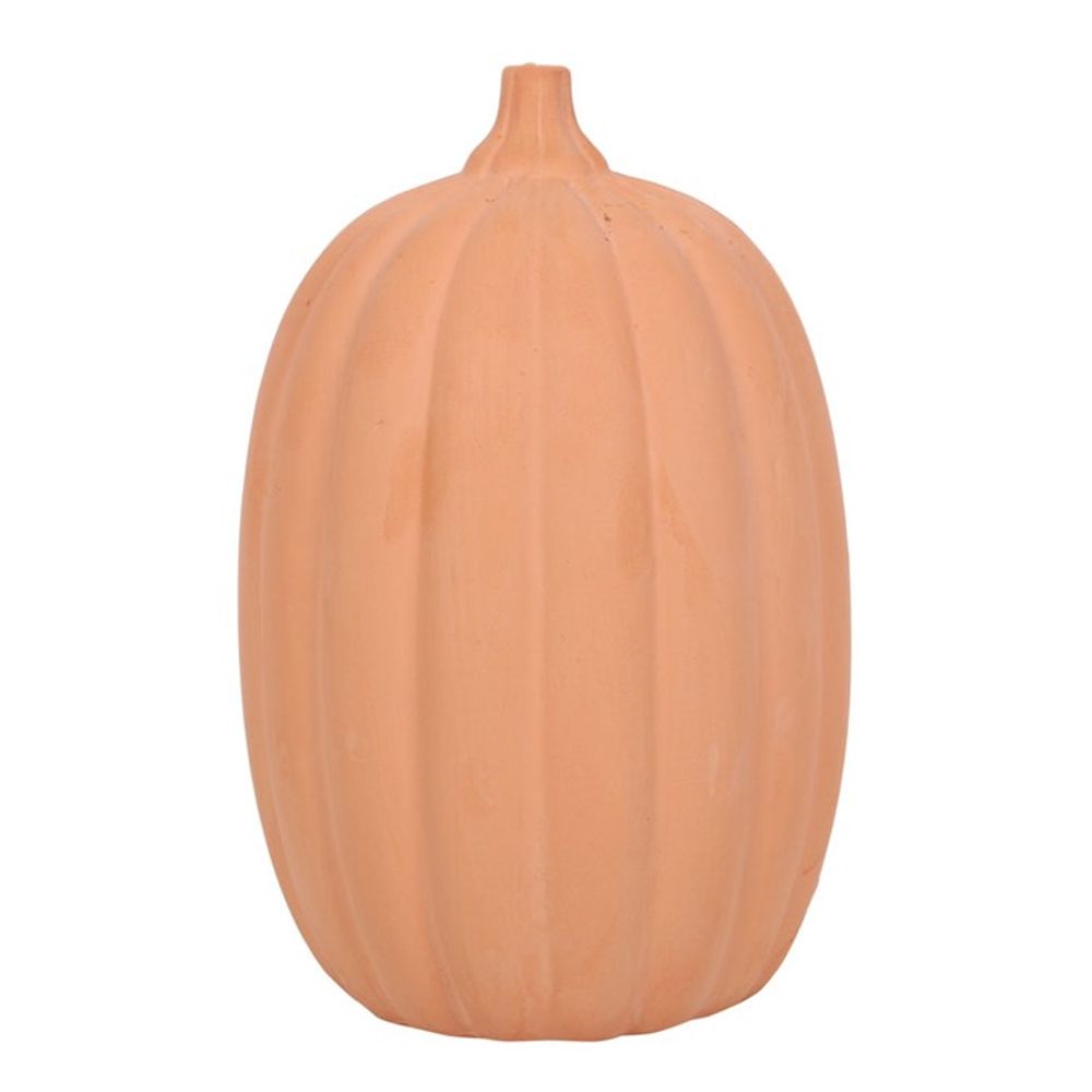 23cm Terracotta Pumpkin Ornament N/A