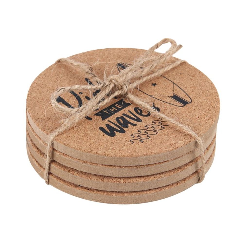 Surf's Up Cork Coaster Set N/A