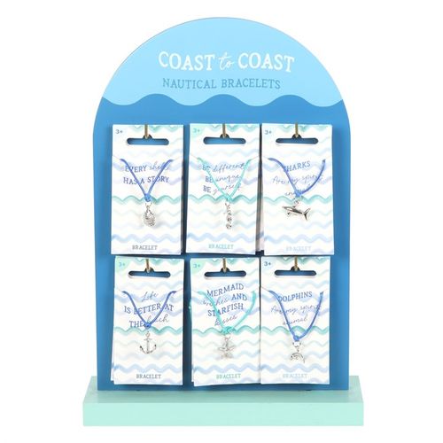 Set of 36 Nautical Bracelets on Display N/A