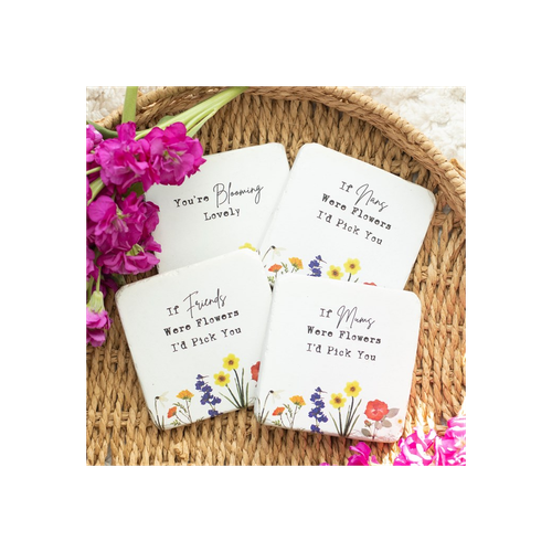Set of 24 Wildflower Coasters N/A