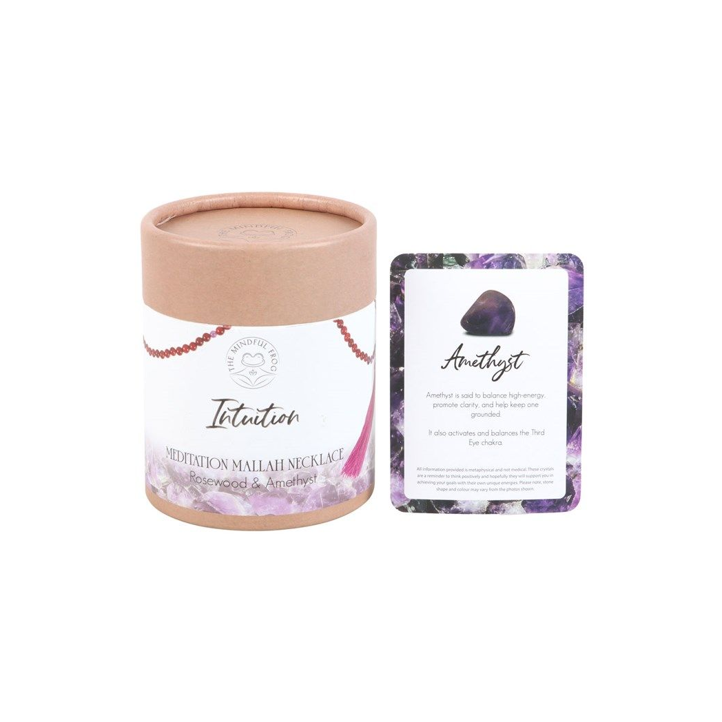 Intuition Rosewood & Amethyst Mallah Necklace N/A