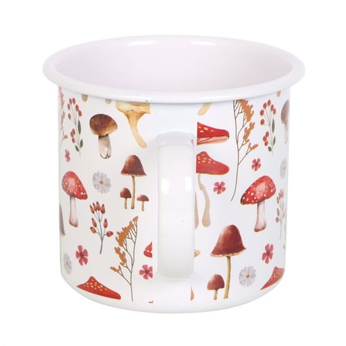 All Over Mushroom Print Enamel Mug N/A