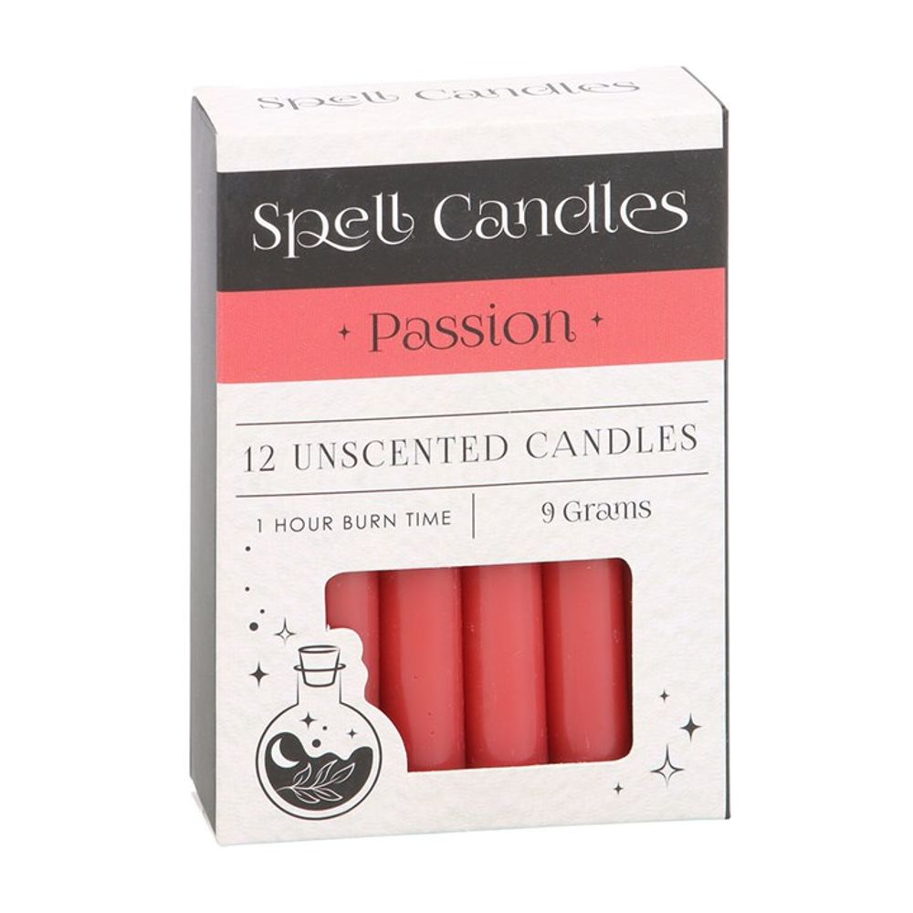 Pack of 12 Passion Spell Candles N/A