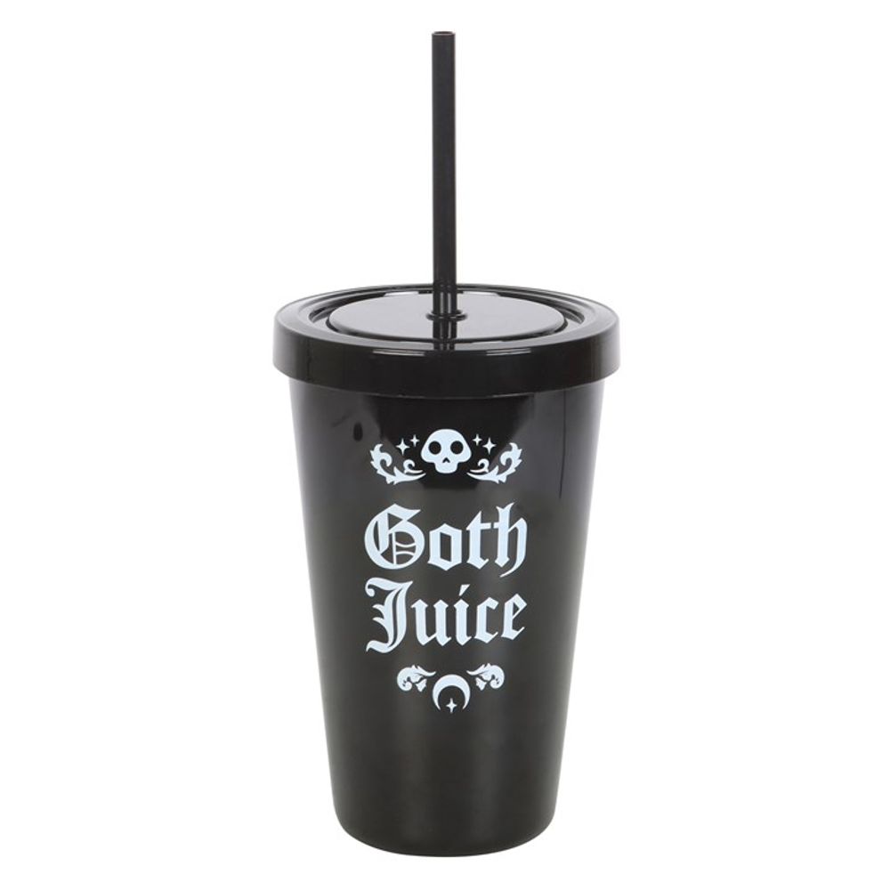 Goth Juice Plastic Tumbler with Straw N/A
