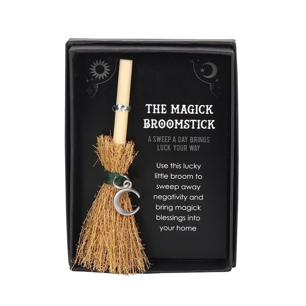 Crescent Moon Mini Magick Broomstick N/A