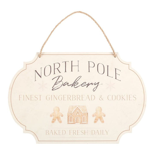 North Pole Bakery Hanging Sign N/A