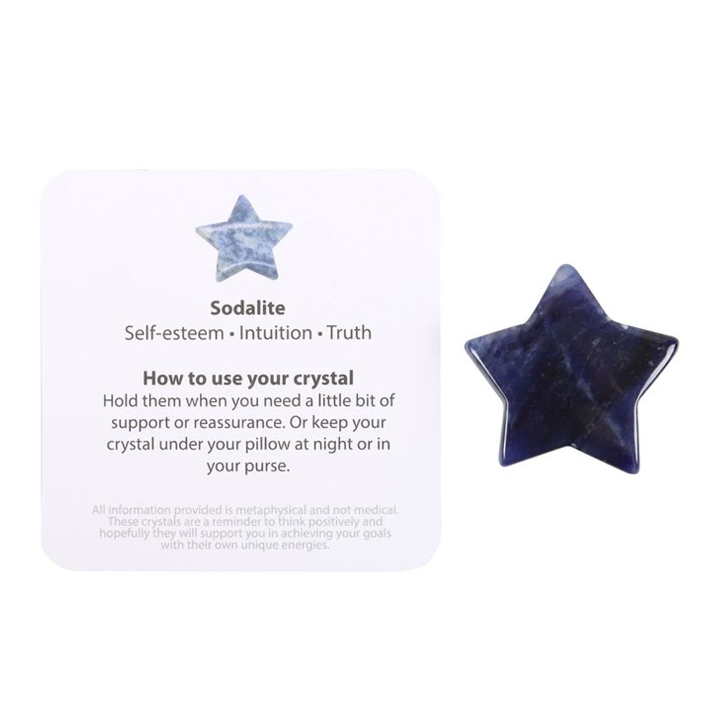 Lucky Stars Lucky Sodalite Crystal Star in a Bag N/A