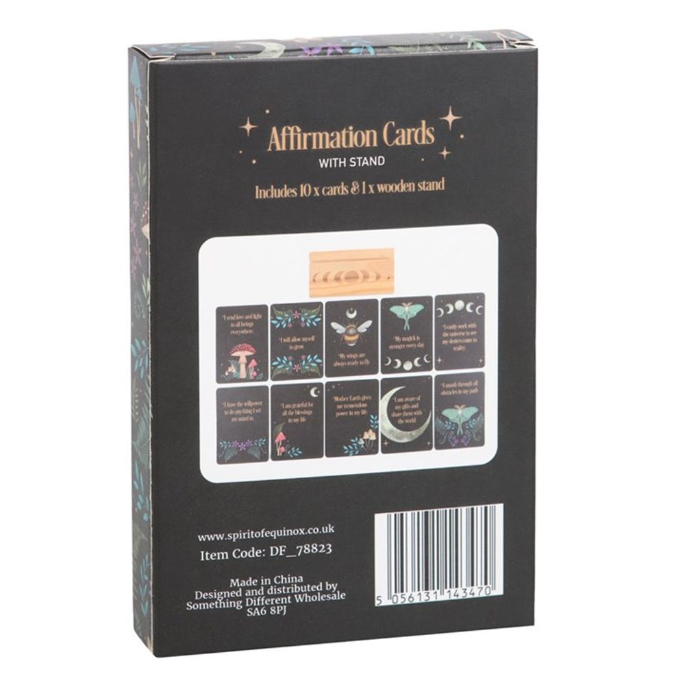 Affirmation Cards with Wooden Stand N/A