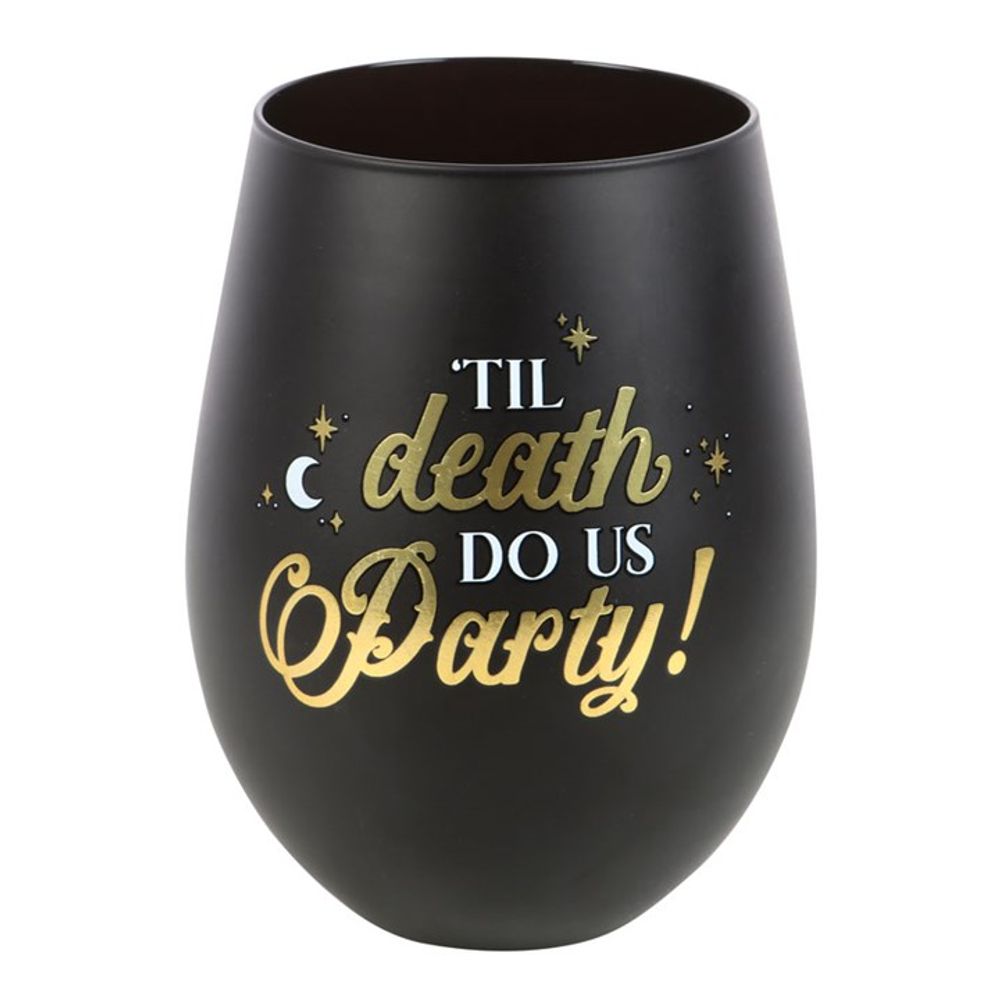 Til Death Do Us Party Stemless Wine Glass N/A