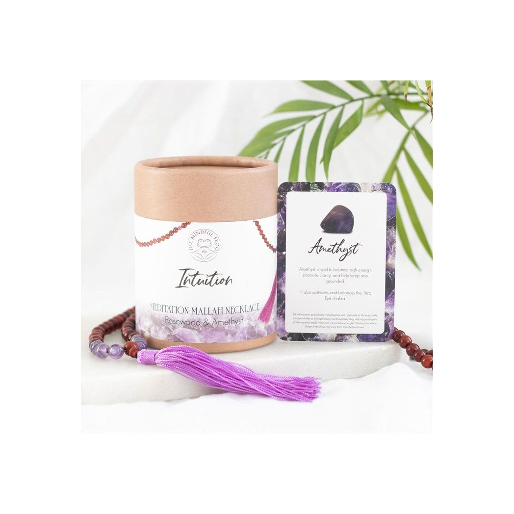 Intuition Rosewood & Amethyst Mallah Necklace N/A