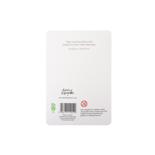 Rose Gold Friends Tree of Life Necklace Card N/A