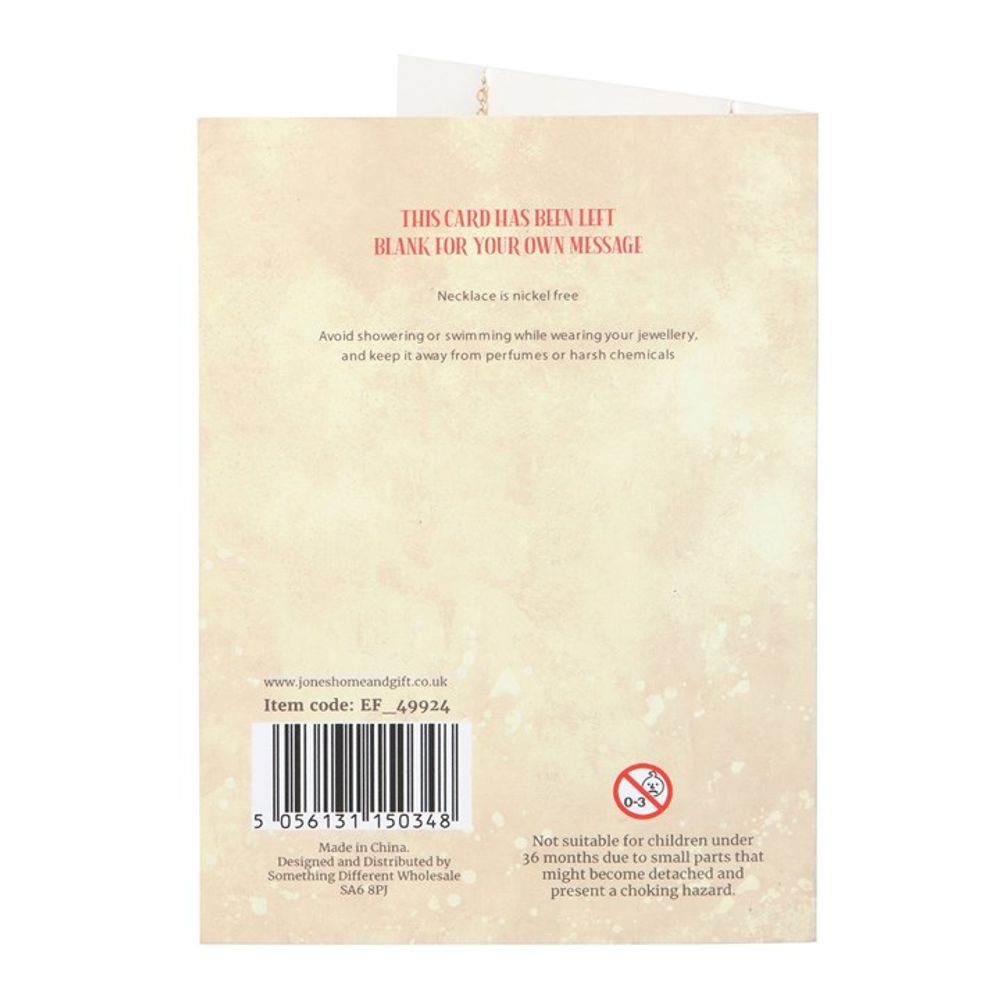 Toadstool Charm Necklace Card N/A