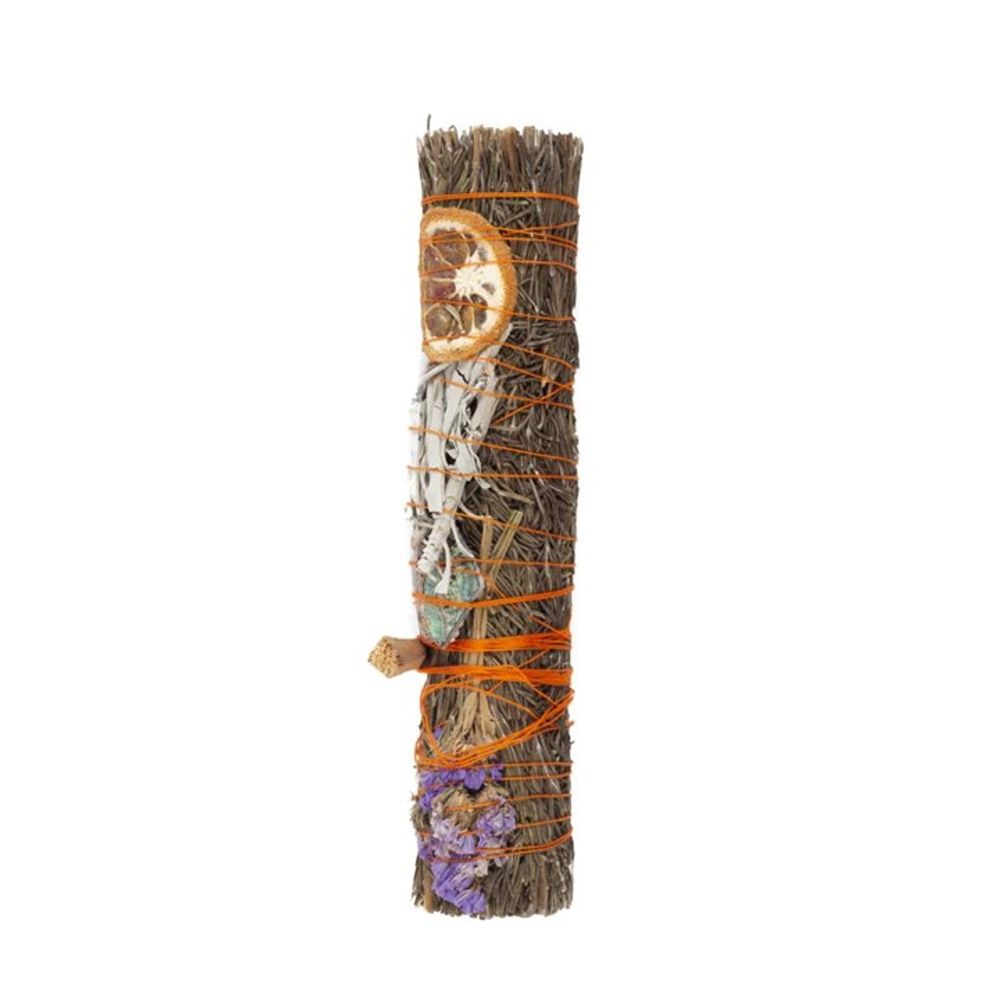 9in Ritual Wand Smudge Stick with Rosemary, Palo Santo and Aventurine N/A