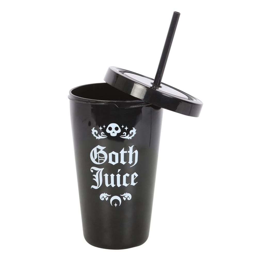 Goth Juice Plastic Tumbler with Straw N/A