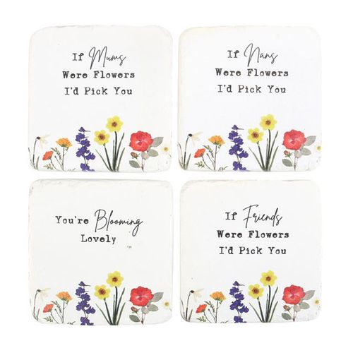 Set of 24 Wildflower Coasters N/A