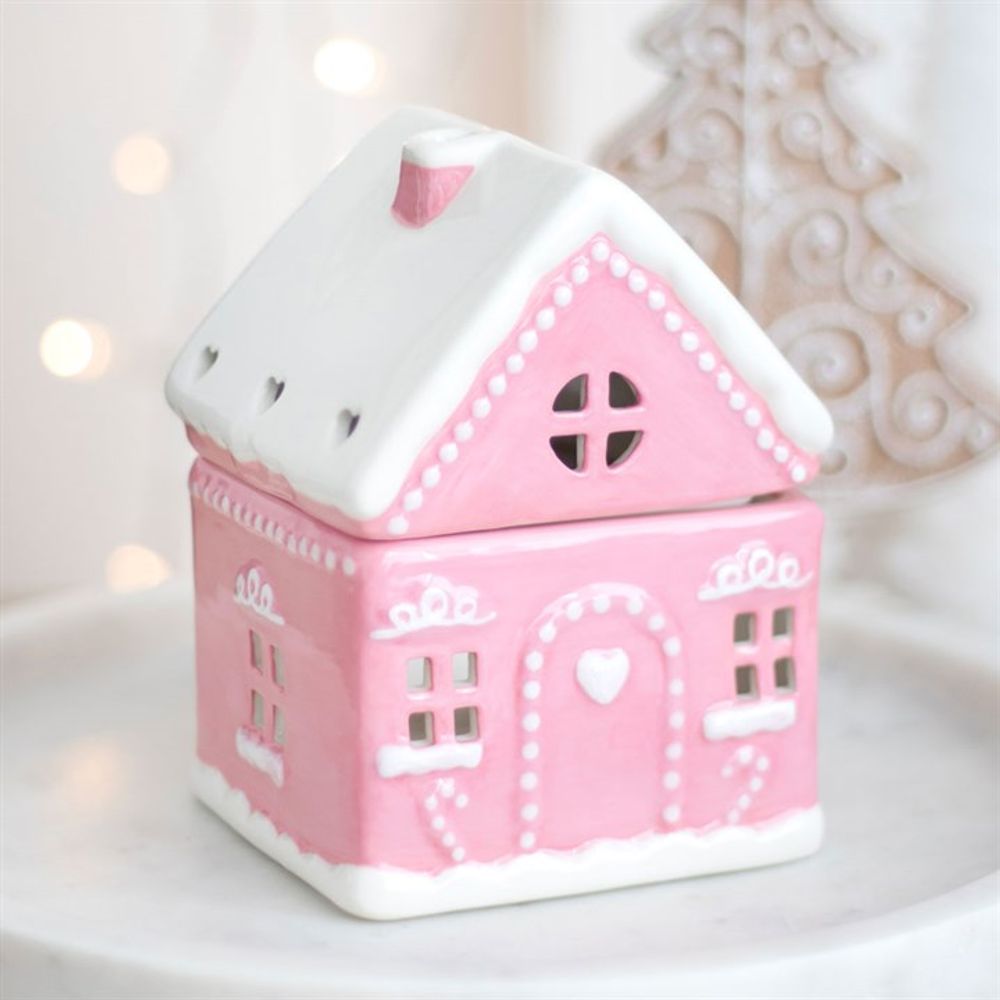 Pink Gingerbread House Oil Burner N/A