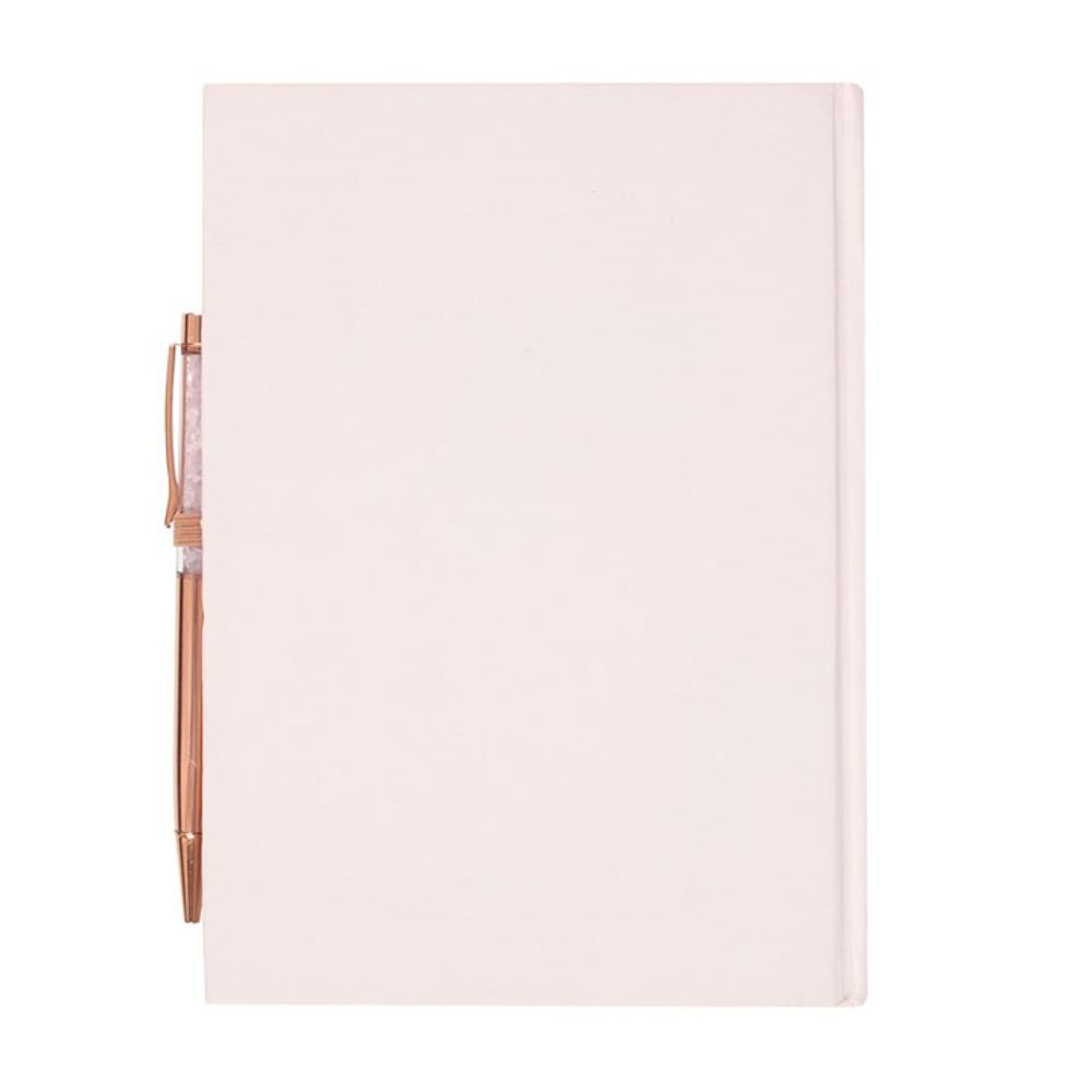 Gratitude Journal with Rose Quartz Pen N/A