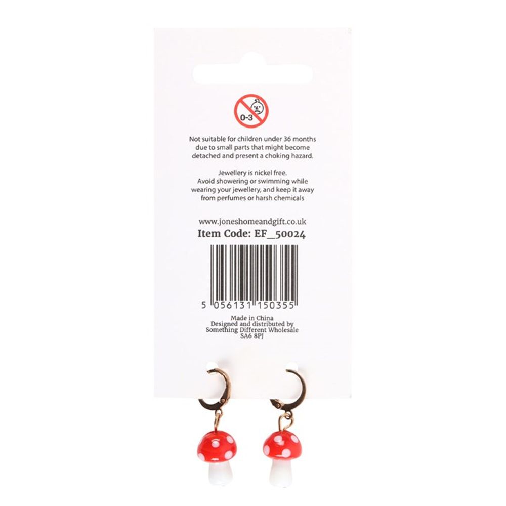 Toadstool Dangle Earrings N/A
