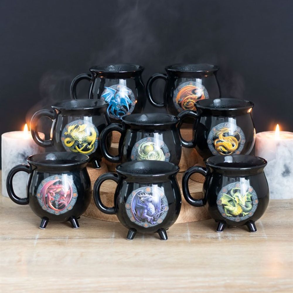 Beltane Colour Changing Cauldron Mug by Anne Stokes N/A