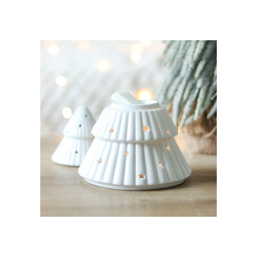 White Christmas Tree Oil Burner N/A