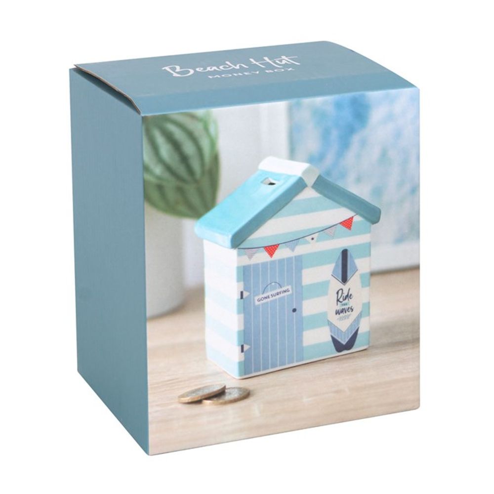 Beach Hut Ceramic Money Box N/A