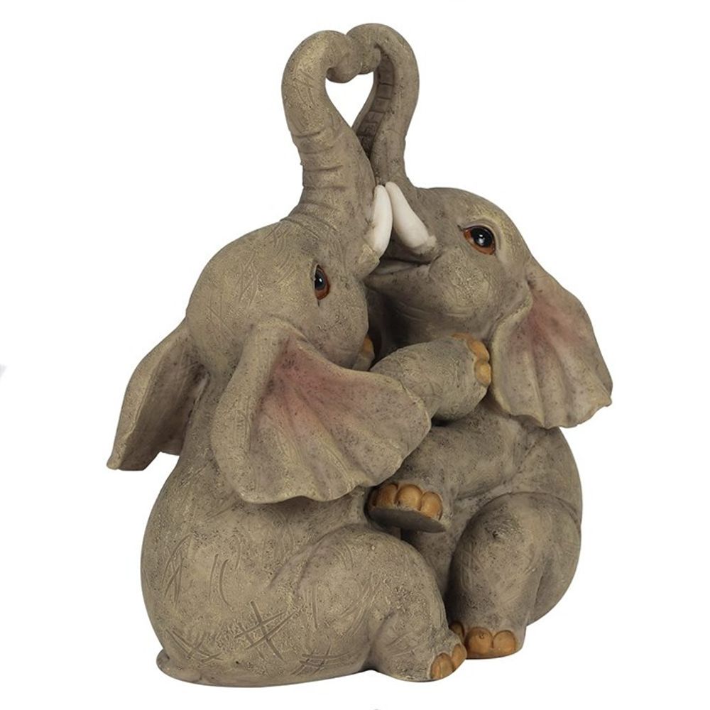 Elephant Embrace Elephant Couple Ornament N/A