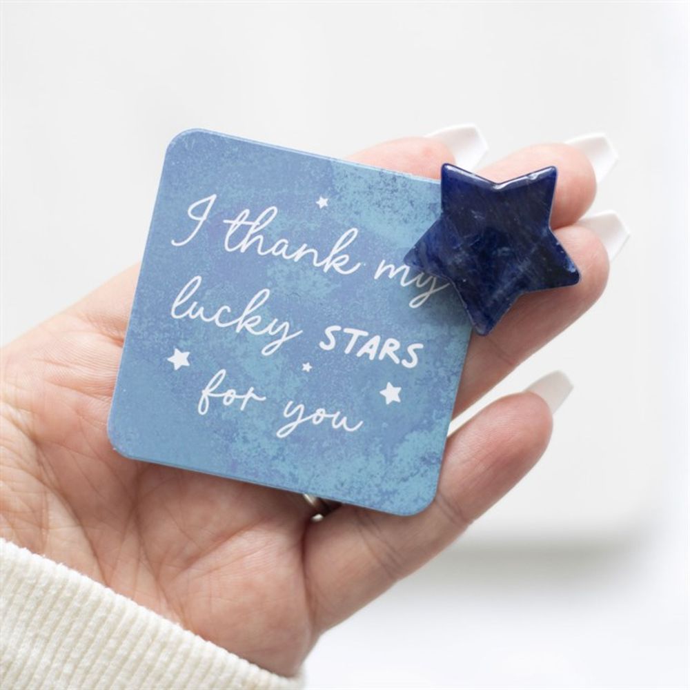 Lucky Stars Lucky Sodalite Crystal Star in a Bag N/A