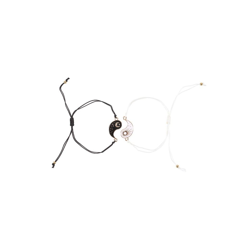 Pair of Yin Yang Best Friend Charm Bracelets N/A