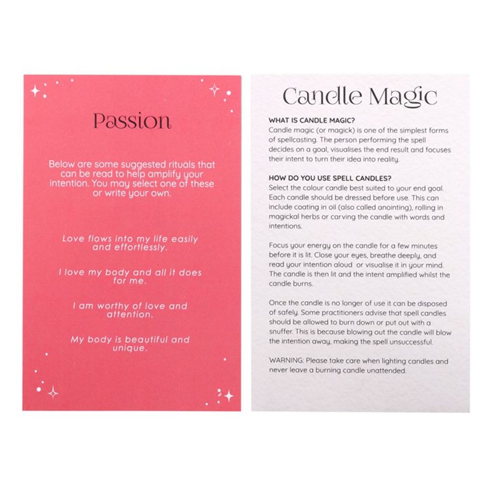 Pack of 12 Passion Spell Candles N/A