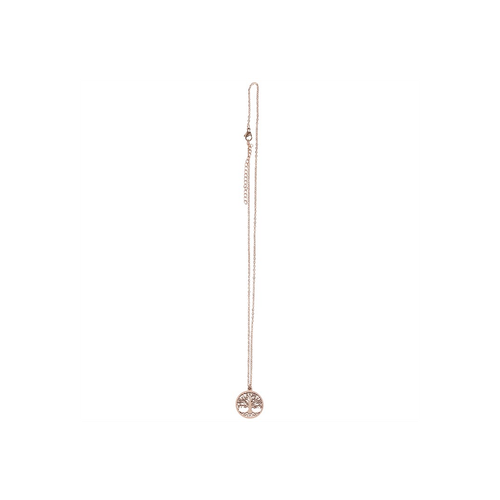 Rose Gold Friends Tree of Life Necklace Card N/A