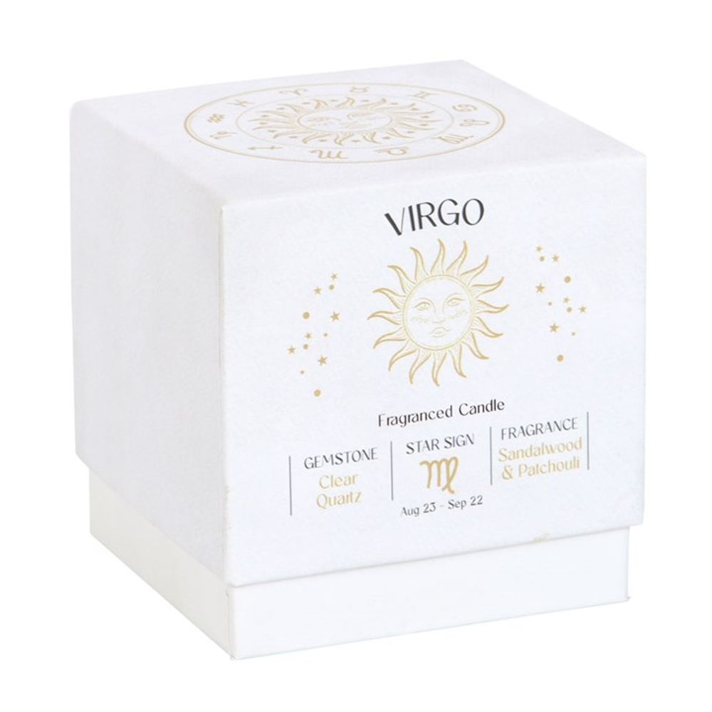 Virgo Sandalwood & Patchouli Gemstone Zodiac Candle N/A