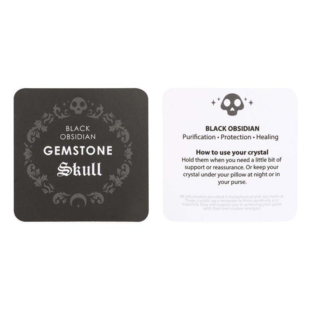 Black Obsidian Crystal Skull N/A