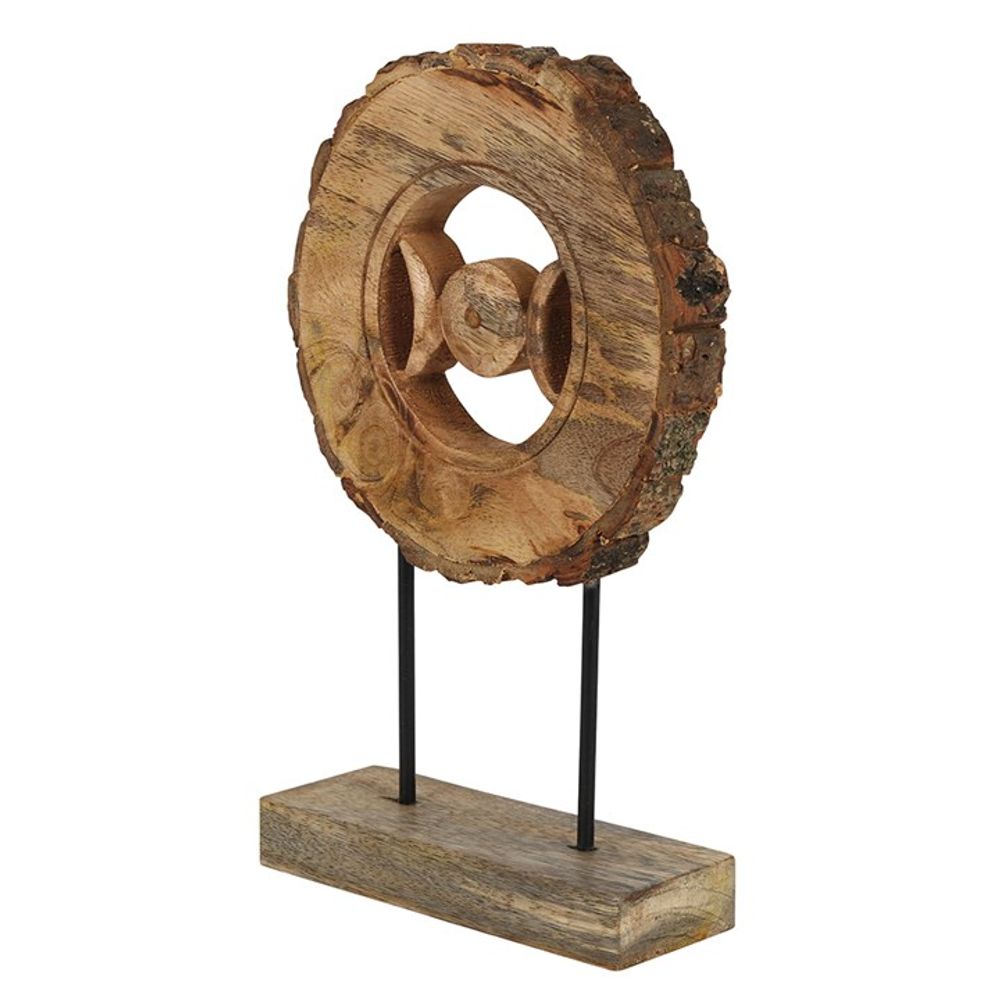 Wooden Triple Moon Ornament N/A