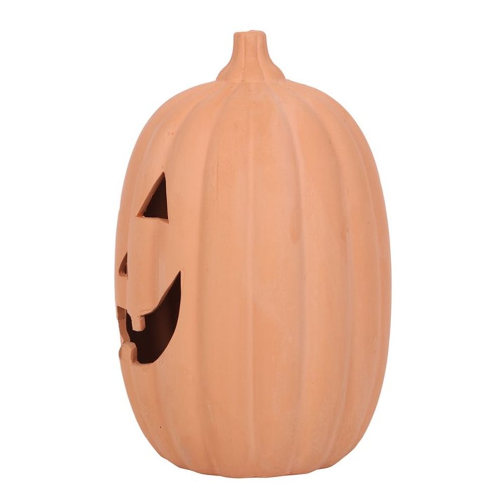 23cm Terracotta Pumpkin Ornament N/A
