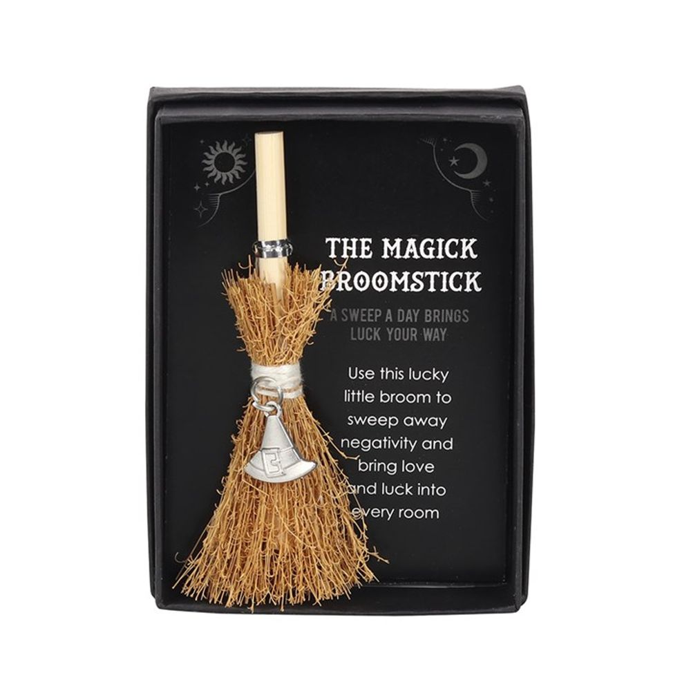 Witch Hat Mini Magick Broomstick N/A