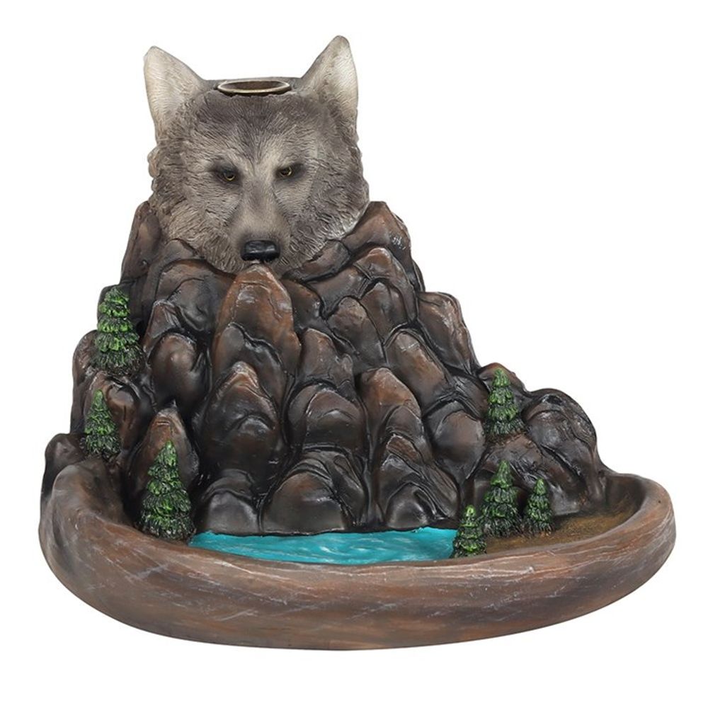 Grey Wolf Cliff Backflow Incense Burner N/A
