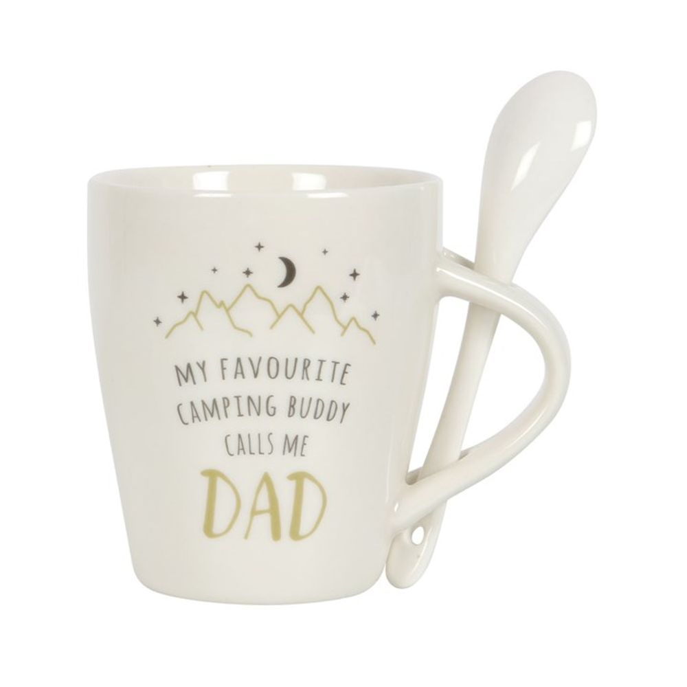 Dad Camping Buddy Mug and Spoon Set N/A