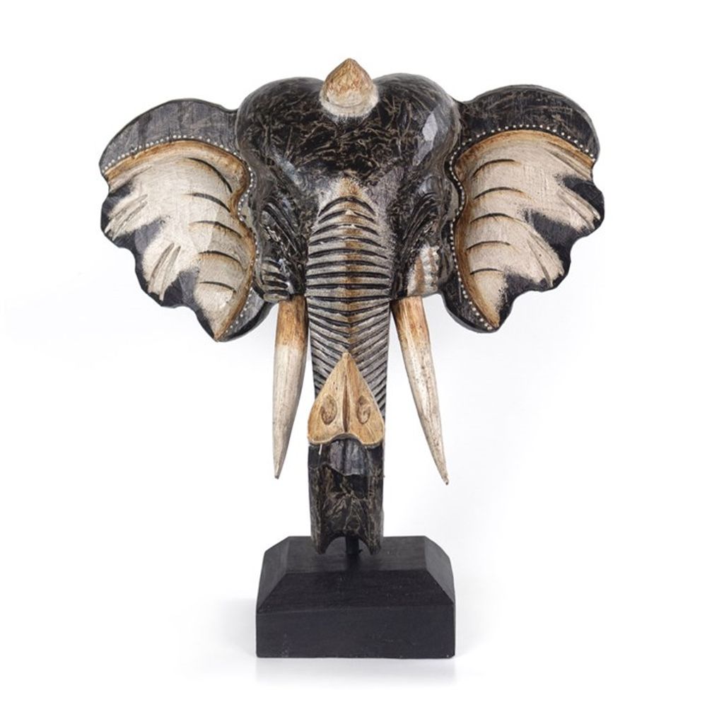 Albasia Wood Elephant Ornament N/A