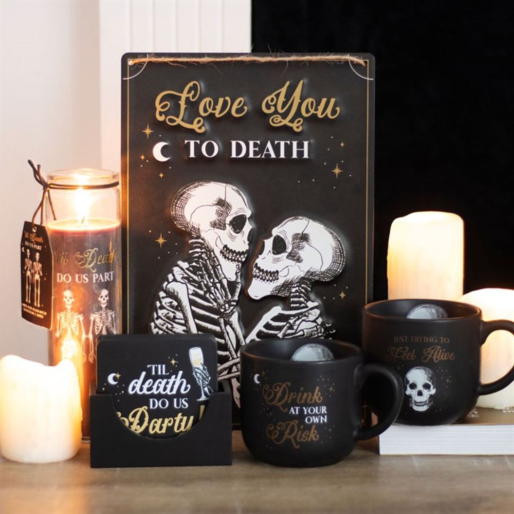 Til Death Do Us Part Amber Noir Tube Candle N/A