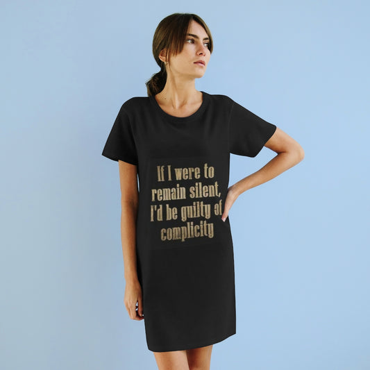 Organic T-Shirt Dress-silent complicity Printify
