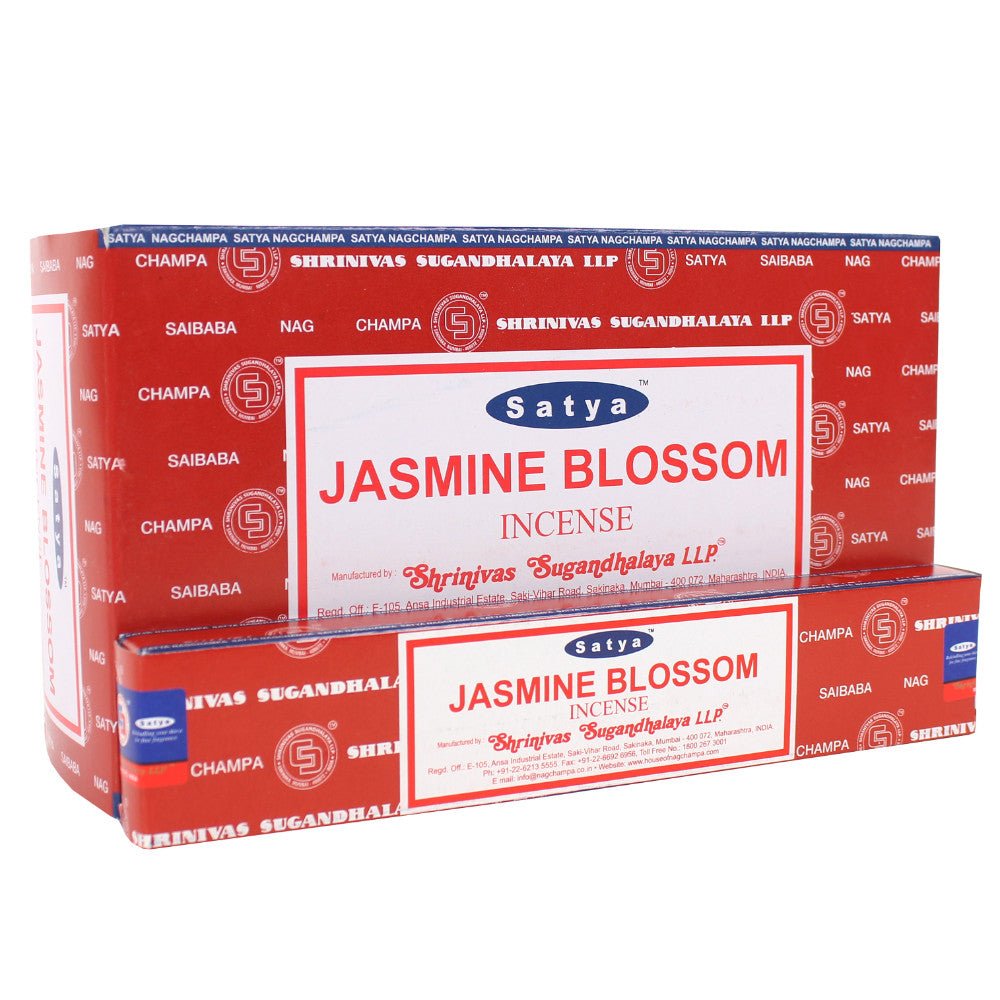 12 Packs of Jasmine Blossom Incense Sticks by Satya Wonkey Donkey Bazaar