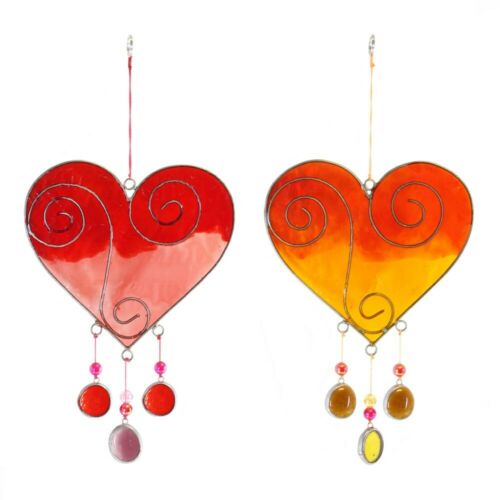love/ hippy/ individual Heart Suncatcher Heart Suncatcher •H:25cm W:13cm D:13cm Handmade