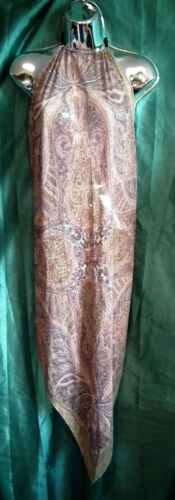 SUMMER TUNIC-BEACH/FESTIVAL/BOHO-halterneck tunic dress,diagonal cut, sahri- Unbranded