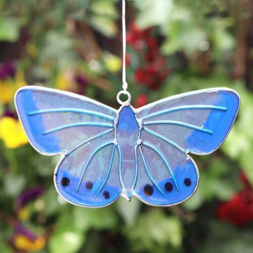 love/ hippy/ love/ hippy/ individual Chalkhill Blue Butterfly Suncatcher.H:10cm Handmade