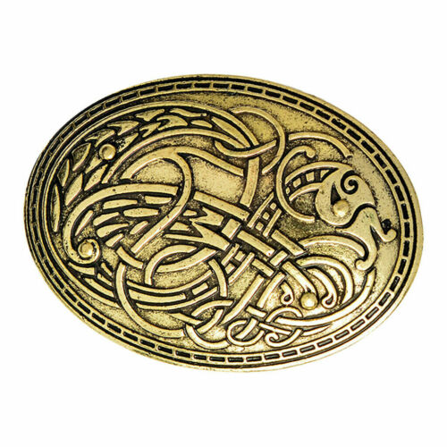 Viking/Celtic Bronze BroochRetroShawlCollar DecorClasp Pin Buckle-4.2x5.8cm Unbranded