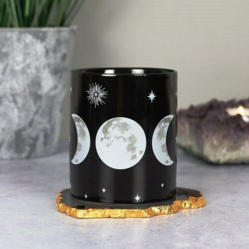 Pagan Wiccan NewAge TRIPLE MOON.Black Mug-gift-boxed China.witchey .blessedBE Pagan Wiccc