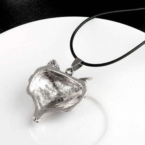 Viking Tibetan Silver Wolf Head Pendant Necklace Amulet Animal Men Jewellery Unbranded
