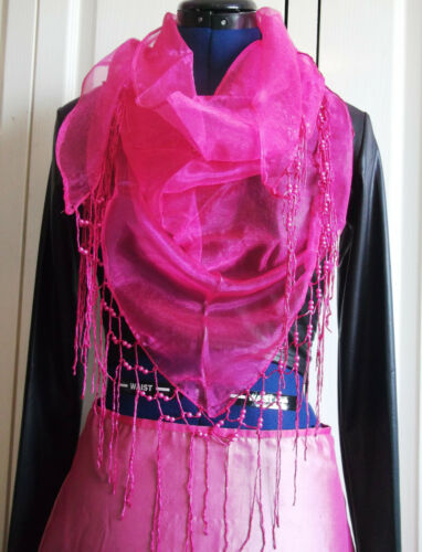 PUNK/goth/BOHO/VINTAGE pink sahri silk skirt.2tone,lined,side split.size10/12 Unbranded